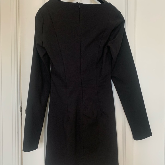 SEXY CLASSY BLACK LONG SLEEVES ZARA MINI DRESS - Picture 6 of 6